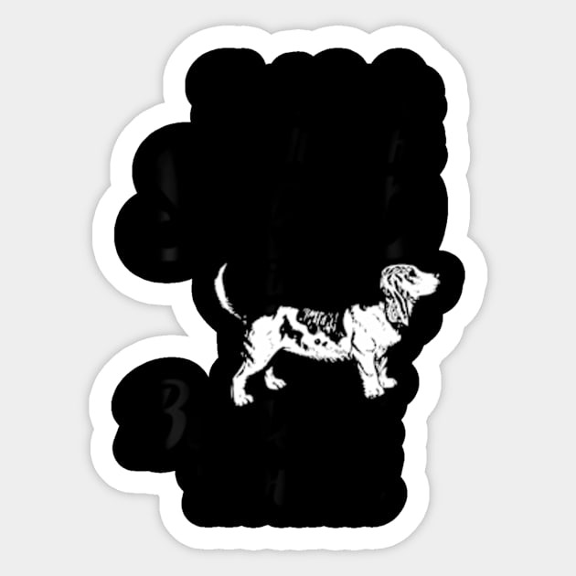 Basset Hound - Feel Safe At Night Sleep With A Basset Hound Sticker by SanJKaka